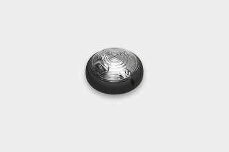 Фонарь освещения салона светодиодный 12-36В, чёрный, круглый с переключателем клавишным двухступенчатым.