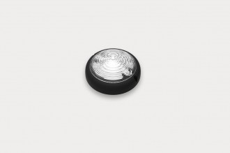 Фонарь освещения салона светодиодный 12-36В, чёрный, круглый